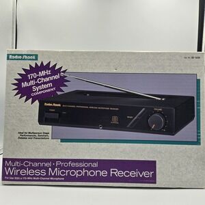 Radio Shack Multi-Channel Professional Wireless Microphone Receiver 32-1233 VTG